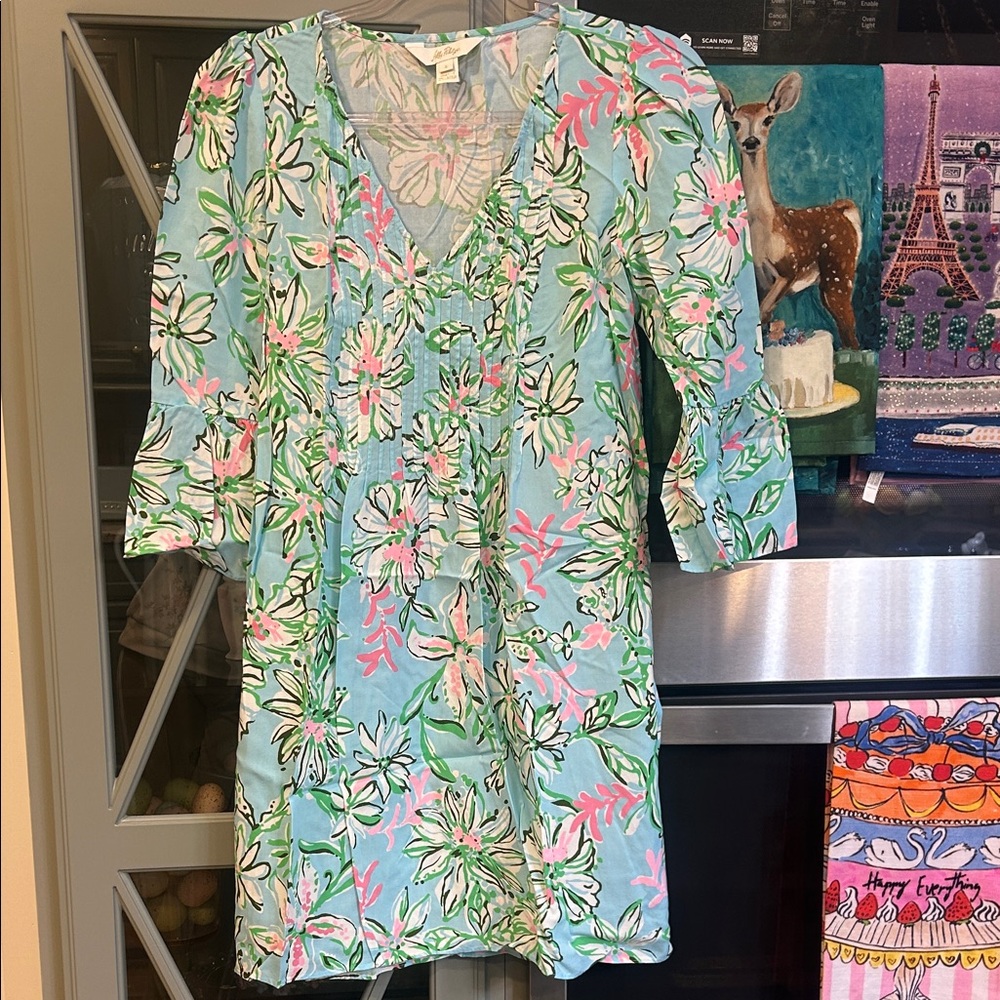 Lilly Pulitzer Danika Tunic Dress in Multi Sun of a Bun Size 2 Old Money Preppy